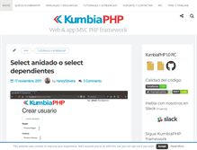 Tablet Screenshot of kumbiaphp.com